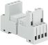 ABB Relay Socket, for use with 2 or 4 c/o (SPDT) Contacts CR-M Relays