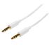 StarTech.com 2m 3 Pin Male 3.5 mm Mini-Jack to 3 Pin Male 3.5 mm Mini-Jack Audio Cable Assembly