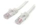 Startech Cat5e Ethernet Cable, RJ45 to RJ45, U/UTP Shield, White PVC Sheath, 2m