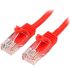 Startech Cat5e Ethernet Cable, RJ45 to RJ45, U/UTP Shield, Red PVC Sheath, 2m