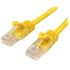 Cable Ethernet Cat5e U/UTP Startech de color Amarillo, long. 1m, funda de PVC, Calificación CM