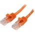 StarTech.com Cat5e Ethernet Cable, RJ45 to RJ45, UTP Shield, Orange PVC Sheath, 500mm