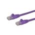 StarTech.com Cat6 Ethernet Cable, RJ45 to RJ45, U/UTP Shield, Purple PVC Sheath, 2m