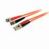 Cable de fibra óptica Startech OM1, con A: LC, con B: ST, long. 1m, funda libre de halógenos y bajo nivel de humo