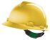 MSA Safety V-Gard Yellow Safety Helmet, Adjustable