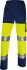 Delta Plus Panostyle Fluorescent Yellow-Navy Blue High Visibility Hi Vis Work Trousers, XXL Waist Size