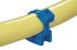 HellermannTyton Self Adhesive Blue Cable Tie Mount 11.8 mm x 17.8mm, 6.4mm Max. Cable Tie Width