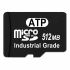 Karta Micro SD MicroSD 512 MB Ano SLC ATP, řada: Industrial Grade -40 → +85°C