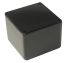 RS PRO Black ABS General Purpose Enclosure, IP54, Black Lid, 55 x 55 x 42mm