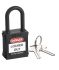 RS PRO Black 1-Lock Nylon, Steel Safety Lockout, 6.4mm Shackle