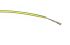 RS PRO Green/Yellow 0.2 mm² Hook Up Wire, 24 AWG, 7/0.2 mm, 100m, PVC Insulation