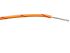 RS PRO Orange/Red 0.5mm² Hook Up Wire, 22AWG, 16/0.2 mm, 100m, PVC Insulation