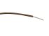 RS PRO Brown 0.26 mm² Hook Up Wire, 23 AWG, 1/0.6 mm, 100m, PVC Insulation