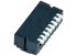 Nidec Components 8 Way Surface Mount Piano Dip Switch SPST, Piano Actuator