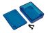 Burkolat IP54 peremes Áttetsző kék, ABS, 50 x 35 x 15mm 1551 sorozat 1551