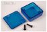 Hammond 1551 Series Translucent Blue ABS Enclosure, IP54, Flanged, Translucent Blue Lid, 35 x 35 x 15mm