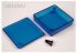 Hammond 1551 Series Translucent Blue ABS Enclosure, IP54, Flanged, Translucent Blue Lid, 50 x 50 x 15mm