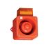 Clifford & Snell YL50 Red Sounder Beacon, 24 V dc, IP66, Fixed, 112dB at 1 Metre