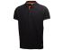 Helly Hansen Oxford Black Cotton Polo Shirt, M, M