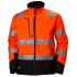 Helly Hansen Orange Unisex Hi Vis Softshell Jacket, XL