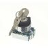 RS PRO 3-position Key Switch Head, Spring Return, 22mm Cutout