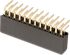 Wurth Elektronik WR-PHD Series Right Angle Through Hole Mount PCB Socket, 6-Contact, 2-Row, 2.54mm Pitch, Solder