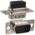 Norcomp 180 15 Way Panel Mount D-sub Connector Plug, 2.28mm Pitch