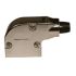 Norcomp 981 Zinc Alloy Right Angle D Sub Backshell, 25 Way, Strain Relief