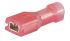 RS PRO Red Insulated Female Spade Connector, Receptacle, 0.8 x 2.8mm Tab Size, 0.5mm² to 0.75mm²