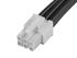 Kabel przewód-płytka, Mini-Fit Jr., 600 V, 9 A, raster: 4.2mm, 150mm, Złoto, Czarny