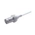 Huber+Suhner 21_BNC-50-1-4/133_NE Series, jack Cable Mount BNC Connector, 50Ω, Crimp Termination, Straight Body