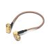 Wurth Elektronik WR-CXASY Series Male SMA to Male SMA Coaxial Cable, 152.4mm, RG316/U Coaxial, Terminated