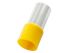 RS PRO Insulated Crimp Bootlace Ferrule, 20mm Pin Length, 13.5mm Pin Diameter, 70mm² Wire Size, Yellow