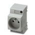 Phoenix Contact French Mains Sockets, 16A, DIN Rail Mount, 250 V