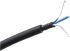 RS PRO Screened 2 Core Microphone Cable, 0.22 mm² CSA, 3.7mm od, 100m, Black