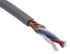 RS PRO Screened 2 Core Microphone Cable, 0.5 mm² CSA, 6.2mm od, 100m, Grey