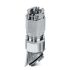 Phoenix Contact  HC-B-GTRS Series Silver Nickel Plated Brass Cable Gland, M25 Thread, 9mm Min, 17mm Max, IP66, IP67