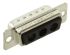 FCT from Molex 173107 3 Way Panel Mount D-sub Connector Plug, 6.86mm Pitch, with 4-40 Screw Locks