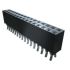 Samtec SSQ Series Straight Through Hole Mount PCB Socket, 12-Contact, 1-Row, 2.54mm Pitch, Through Hole Termination