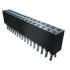 Samtec SSQ Series Right Angle Through Hole Mount PCB Socket, 40-Contact, 2-Row, 2.54mm Pitch, Through Hole Termination