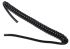 RS PRO 2 Core Power Cable, 0.14 mm², 0.5m, Black TPU Sheath, Coiled, 250 V