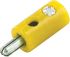 RS PRO Yellow Male Banana Plug, 32A, 30V, Nickel Plating