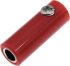 RS PRO Red Female Banana Socket, 4 mm Connector, Screw Termination, 32A, 30V, Nickel Plating