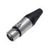 RS PRO Cable Mount XLR Connector, Female, 50 V, 3 Way, Silver Plating