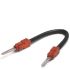 Cable Conector para Placas de Prueba Phoenix Contact 3030170, 60mm, Aislada, Negro, Rojo