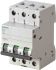 Siemens SENTRON 5SL4 MCB, 3P, 500mA Curve C, 400V AC, 10 kA Breaking Capacity