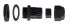 RS PRO Black Nylon Cable Gland, M12 x 1.5 Thread, 3mm Min, 6.5mm Max, IP68