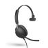 Jabra Evolve2 40 MS Mono Black Wired USB On Ear Headset