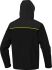 Delta Plus Horten 2 Black/Yellow, Lightweight, Water Repellent, Windproof Gender Neutral Softshell Jacket, XXXL