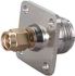 Huber+Suhner Straight RF Adapter SMA Plug to N Socket 18GHz